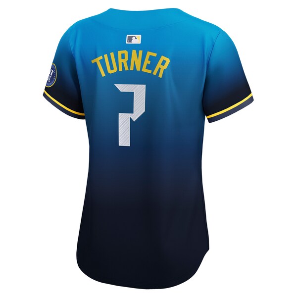 Trea Turner Philadelphia Phillies Nike Women's City Connect Limited Player Jersey - Navy - Image 3