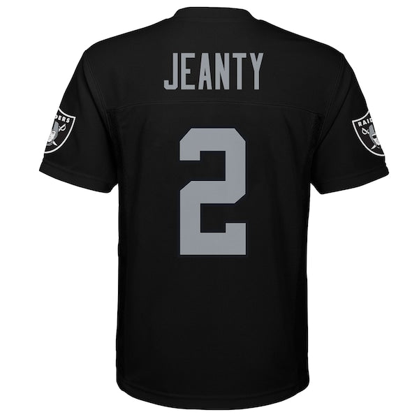 Ashton Jeanty Las Vegas Raiders Youth Replica Player Jersey - Black - Image 3