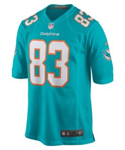 Alternative view of Raleigh Webb Miami Dolphins Nike Team Game Jersey -  Aqua