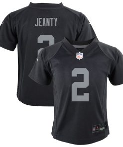 Ashton Jeanty Las Vegas Raiders Nike Preschool Team Player Game Jersey - Black