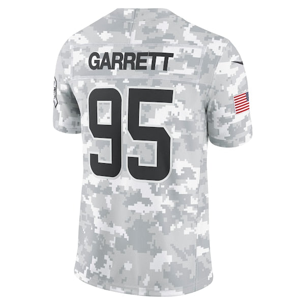 Myles Garrett Cleveland Browns Nike 2024 Salute to Service Limited Jersey - Arctic Camo - Image 3