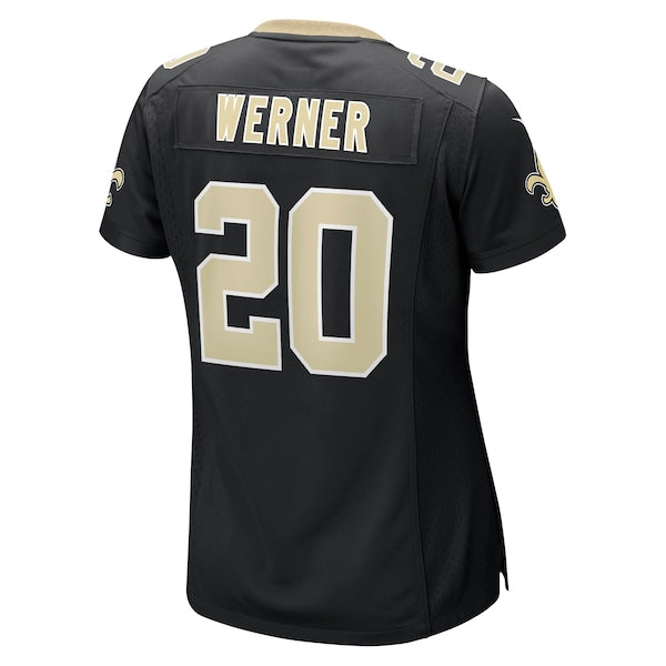 Pete Werner New Orleans Saints Nike Women's Game Jersey - Black - Image 3