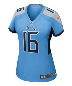 Alternative view of Treylon Burks Tennessee Titans Nike Women's Team Game Jersey -  Light Blue