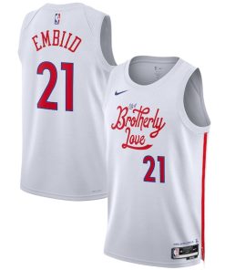 Joel Embiid Philadelphia 76ers Nike Unisex 2022/23 Swingman Jersey - City Edition - White