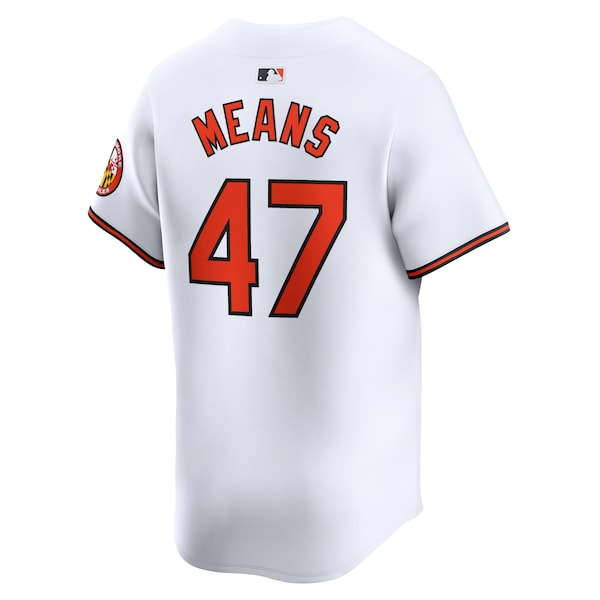 John Means Baltimore Orioles Nike Home Limited Player Jersey - White - Image 3
