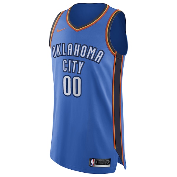 Oklahoma City Thunder Nike Authentic Custom Jersey Blue - Icon Edition - Image 2