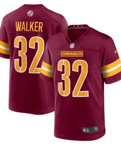 Alternative view of Mykal Walker Washington Commanders Nike  Game Jersey -  Burgundy