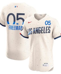 Freddie Freeman Los Angeles Dodgers Nike City Connect Elite Jersey - Cream
