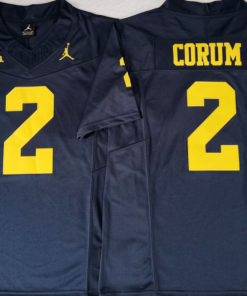 Blake Corum   NCAA Michigan Wolverines Jordan Band Vapor Limited Jersey