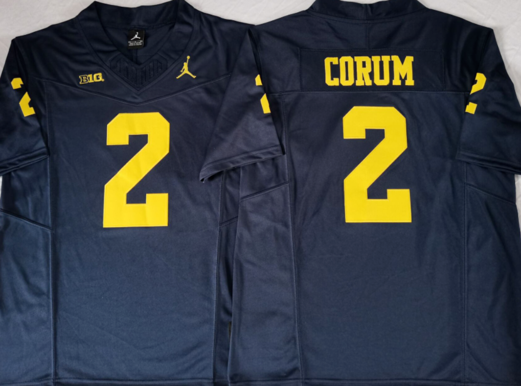 Blake Corum NCAA Michigan Wolverines Jordan Band Vapor Limited Jersey