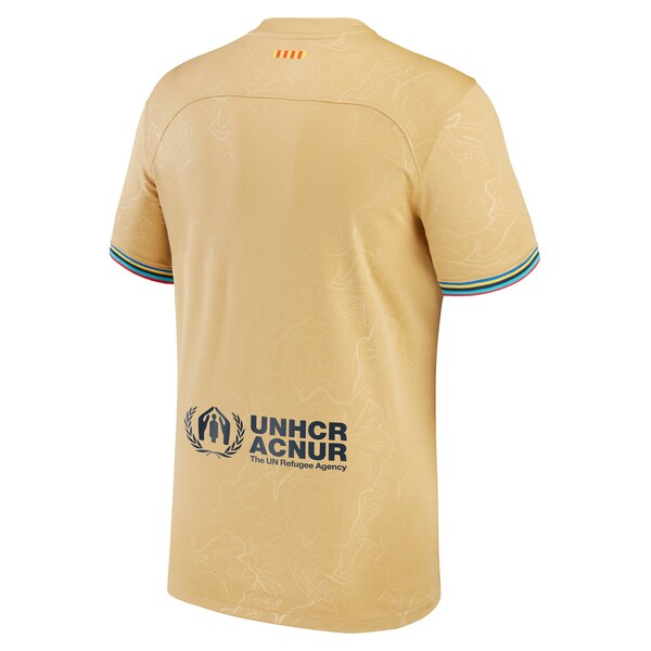 Barcelona Nike 2022/23 Away Replica Blank Jersey - Yellow - Image 3