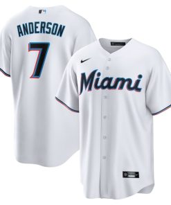 Tim Anderson Miami Marlins Nike Home Replica Player Jersey - White