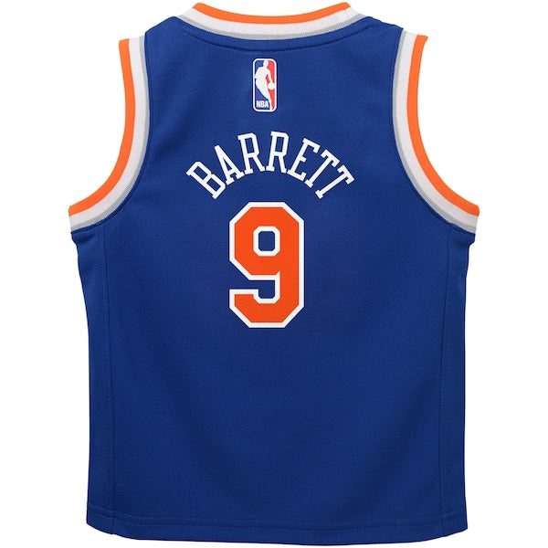 RJ Barrett New York Knicks Nike Preschool Swingman Player Jersey - Icon Edition - Blue - Image 3