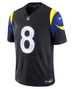 Alternative view of Jared Verse Los Angeles Rams Nike 2025 Rivalries Collection Limited Jersey - Midnight Blue