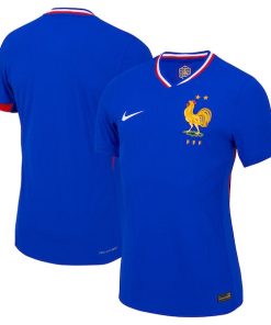 France National Team Nike 2024 Home Authentic Blank Jersey - Blue