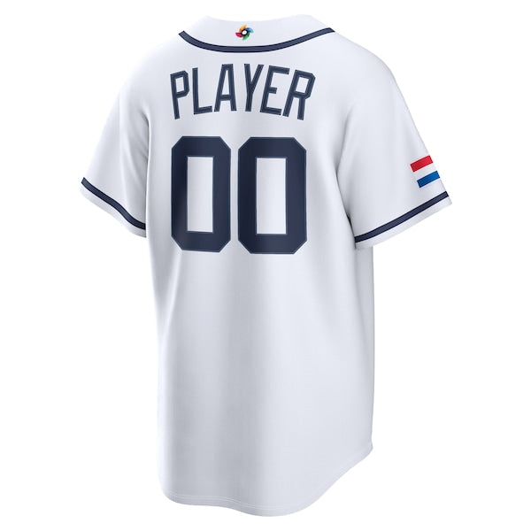 Netherlands Baseball Nike 2026 World Baseball Classic Home Pick-A-Player Jersey - White - Image 3