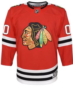 Alternative view of Chicago Blackhawks Youth Premier Custom Jersey - Red