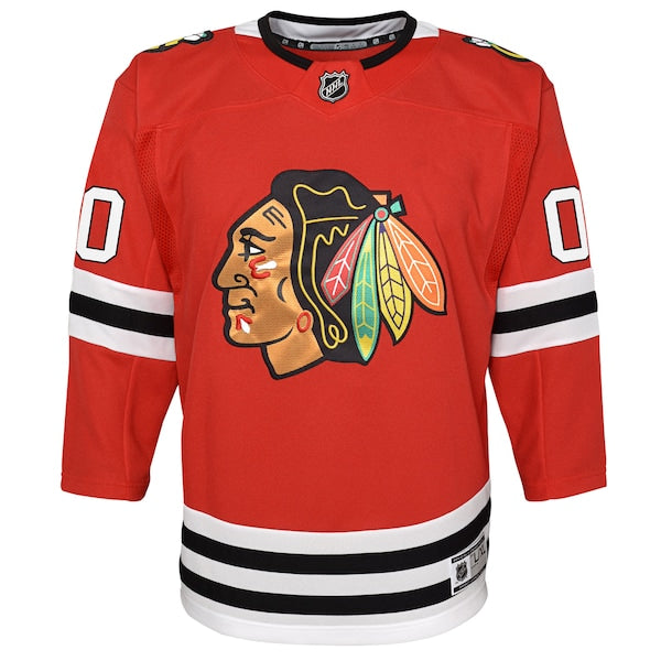 Chicago Blackhawks Youth Premier Custom Jersey - Red - Image 2