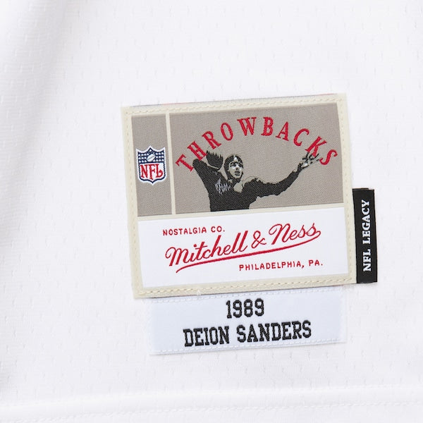 Deion Sanders Atlanta Falcons 1989 Legacy Replica Jersey - White - Image 5