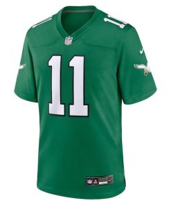 Alternative view of A.J. Brown Philadelphia Eagles Nike Alternate Game Player Jersey - Kelly Green