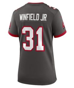 Alternative view of Antoine Winfield Jr. Tampa Bay Buccaneers Nike Women's Game Jersey - Pewter/White
