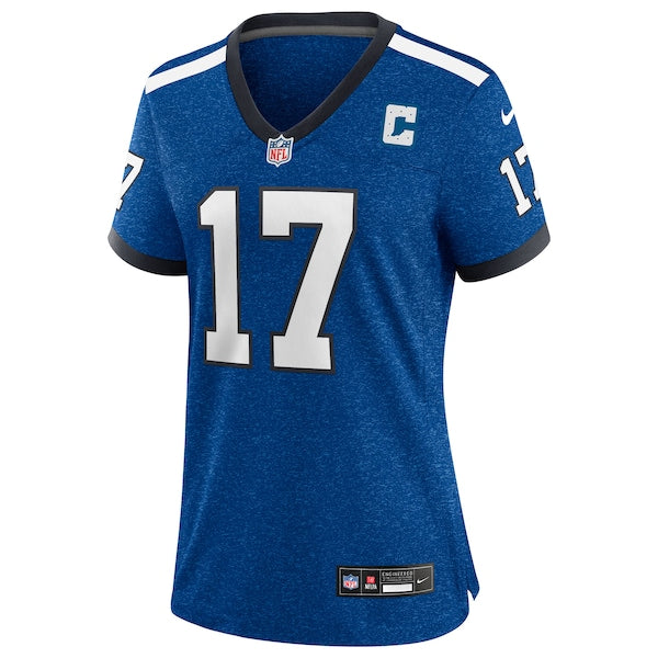 Daniel Jones Indianapolis Colts Nike Women's Alternate 2 Indiana Nights Game Jersey - Heather Royal/Royal - Image 3