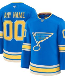 St. Louis Blues  Alternate Premium Custom Jersey - Blue