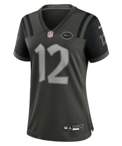 Alternative view of Joe Namath New York Jets Nike Women's 2025 Rivalries Collection Retired Player Game Jersey - Gotham Green