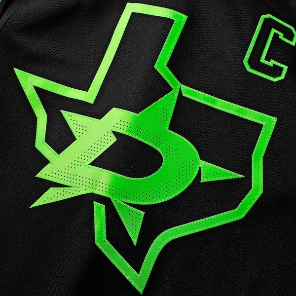 Jamie Benn Dallas Stars Alternate Premium Jersey - Black/Kelly Green - Image 5