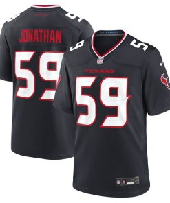 Kingsley Jonathan Houston Texans Nike Team Game Jersey -  Navy