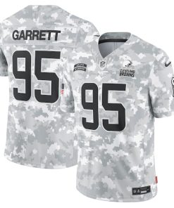 Myles Garrett Cleveland Browns Nike 2024 Salute to Service Limited Jersey - Arctic Camo