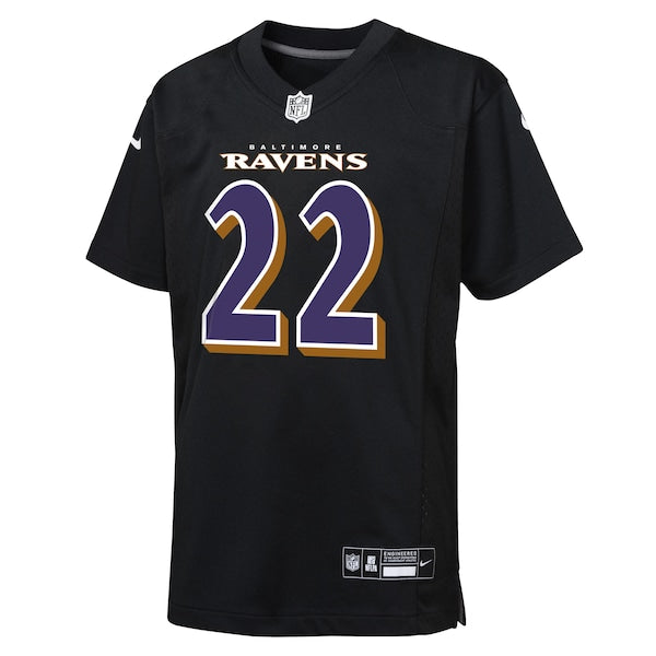 Derrick Henry Baltimore Ravens Nike Youth Fashion Game Jersey - Carbon Black - Image 2