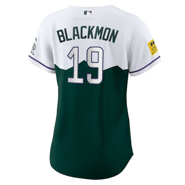 Charlie Blackmon Colorado Rockies Nike Women's 2022 City Connect Replica Player Jersey - Green - Image 3