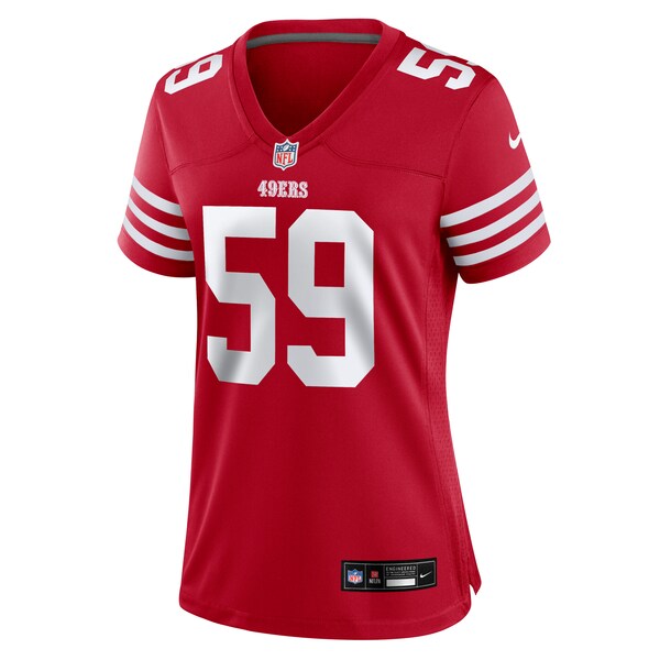 De'Vondre Campbell San Francisco 49ers Nike Women's Game Jersey - Scarlet - Image 3