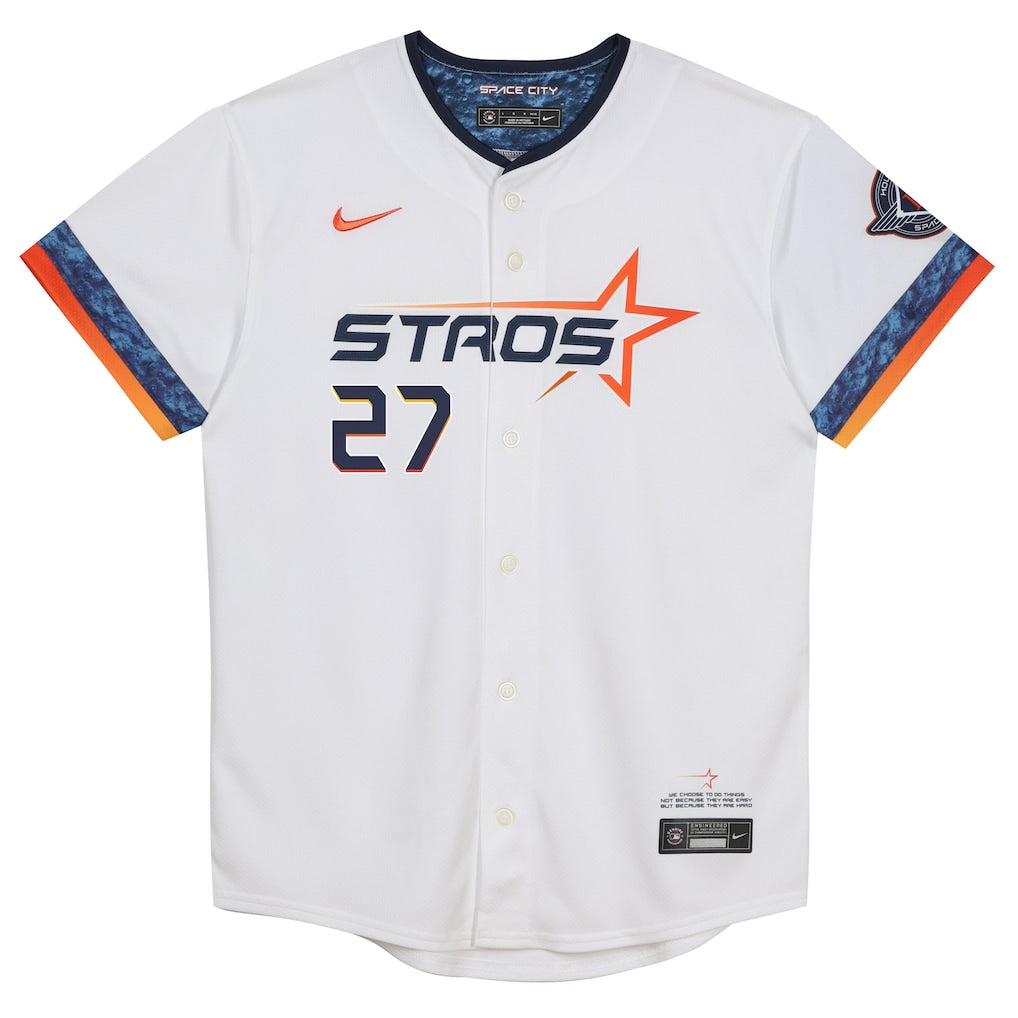 Jose Altuve Houston Astros Nike Preschool 2025 City Connect Limited Player Jersey - White - Image 3