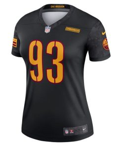 Alternative view of Jonathan Allen Washington Commanders Nike Women's Alternate Legend Jersey - Black