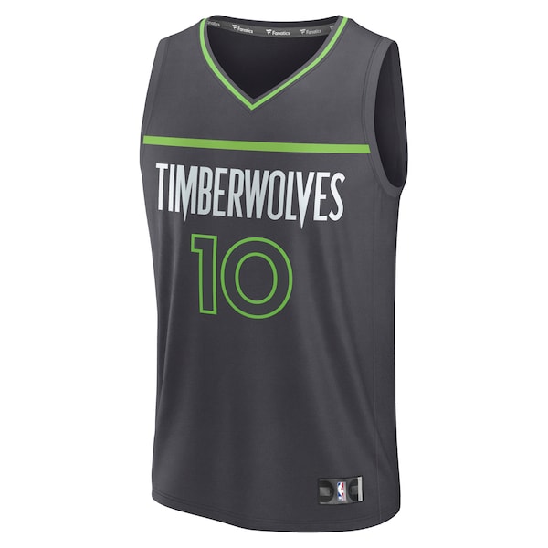 Mike Conley Minnesota Timberwolves Fast Break Replica Player Jersey - Statement Edition - Charcoal - Image 2