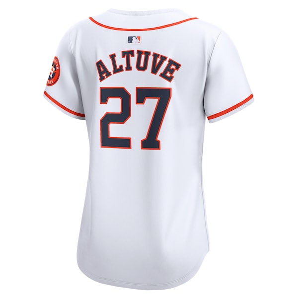 Jose Altuve Houston Astros Nike Women's Home Limited Player Jersey - White - Image 3