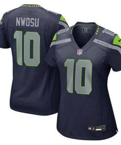Alternative view of Uchenna Nwosu Seattle Seahawks Nike Women's Team Game Jersey -  College Navy
