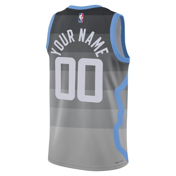 Utah Jazz Nike Unisex 2025/26 City Edition Swingman Custom Jersey - Gray - Image 3