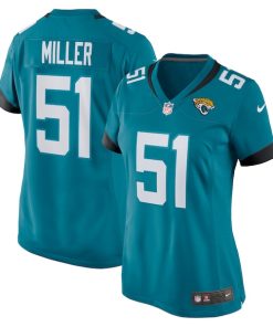 Ventrell Miller Jacksonville Jaguars Nike Women's  Game Jersey -  Teal