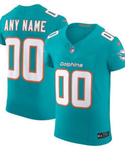 Miami Dolphins Nike Vapor F.U.S.E. Elite Custom Jersey - Aqua