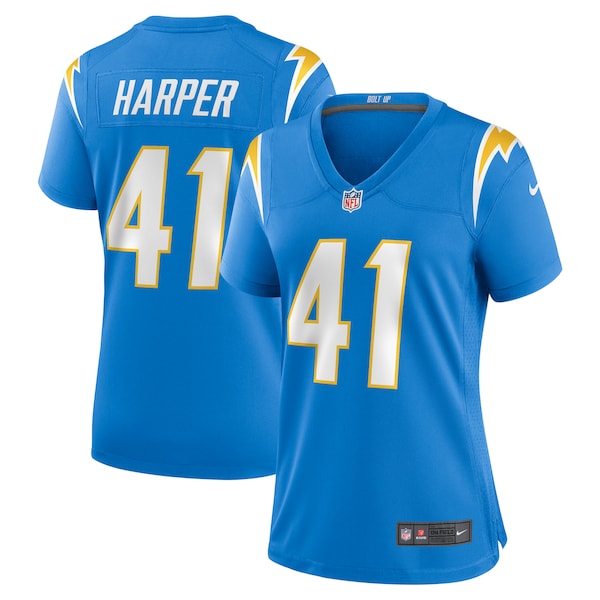 Thomas Harper Los Angeles Chargers Nike Women's Team Game Jersey - Powder Blue