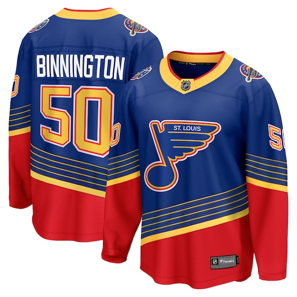 Jordan Binnington St. Louis Blues Breakaway Jersey - Royal/White/Blue