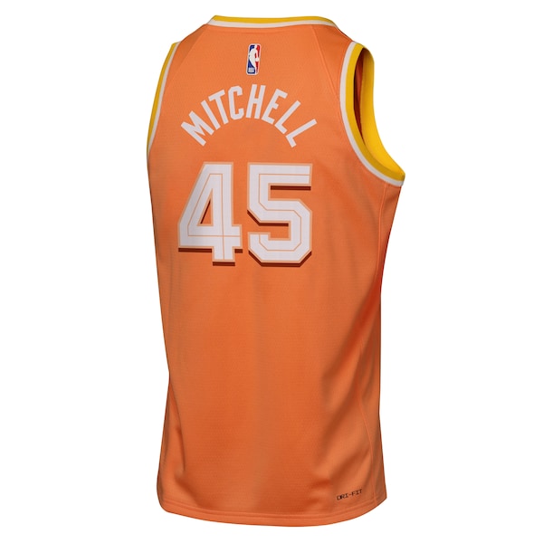 Donovan Mitchell Cleveland Cavaliers Nike Youth 2025/26 City Edition Swingman Jersey - Orange - Image 3
