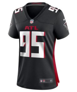 Alternative view of Ta'Quon Graham Atlanta Falcons Nike Women's Game Jersey - Black