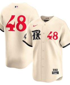 Jacob deGrom Texas Rangers Nike City Connect Limited Jersey - Cream
