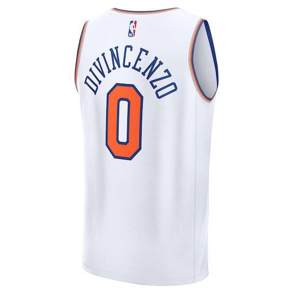 Donte DiVincenzo New York Knicks Fast Break Replica Player Jersey - Association Edition - White - Image 3