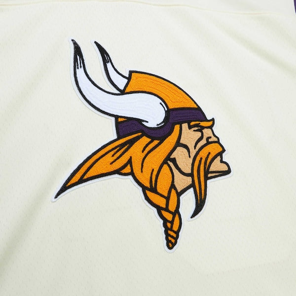 Randy Moss Minnesota Vikings Chainstitch Legacy Jersey - Cream - Image 4