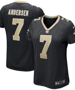 Morten Andersen New Orleans Saints Nike Women's Game Retired Player Jersey - Black